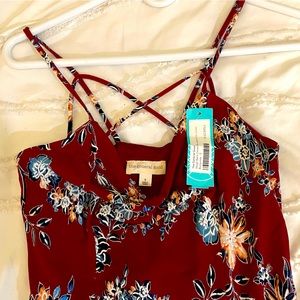 Reign Back Detail Brushed Knit Dress, Burgundy